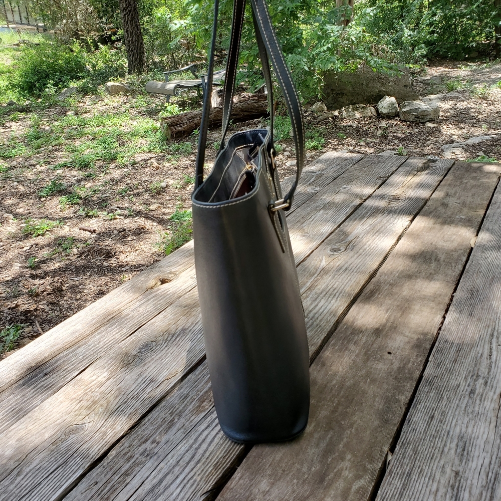 Dooney & Bourke Leather Tote - Picture 4 of 9